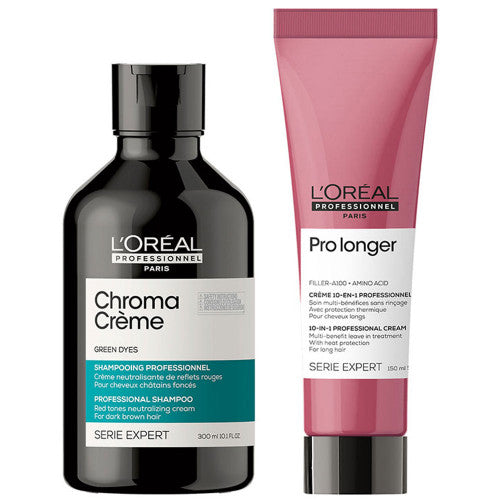 L'Oréal Professionnel Paris Serie Expert Chroma Creme + Pro Longer Grün Bundle